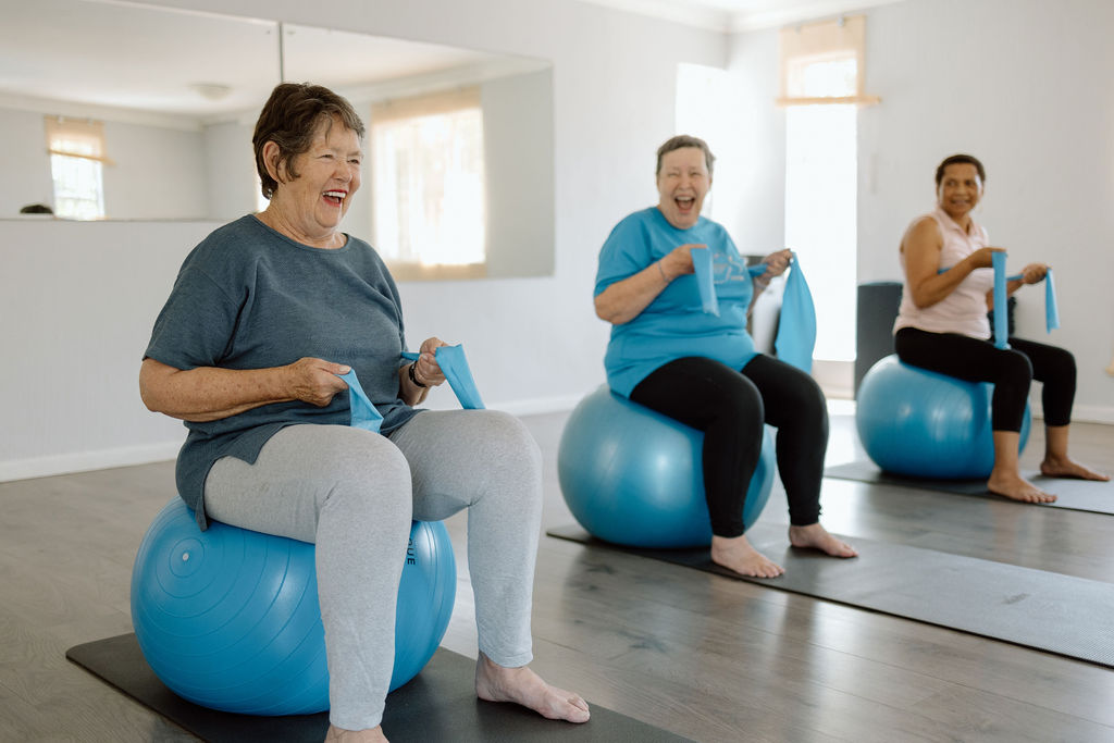 yoga and piltaes older adults elderly beginner friendly, small group classes randburg, craighall park, parkhurst, parkmore, brynaston, blairgowrie